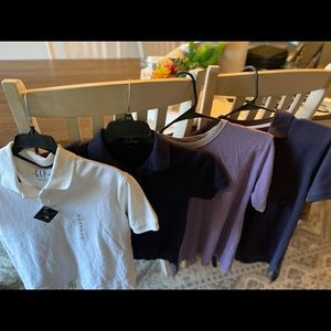 Lot of 4 Boys Shirts size 8 - M J Khaki. Gap. Lands End